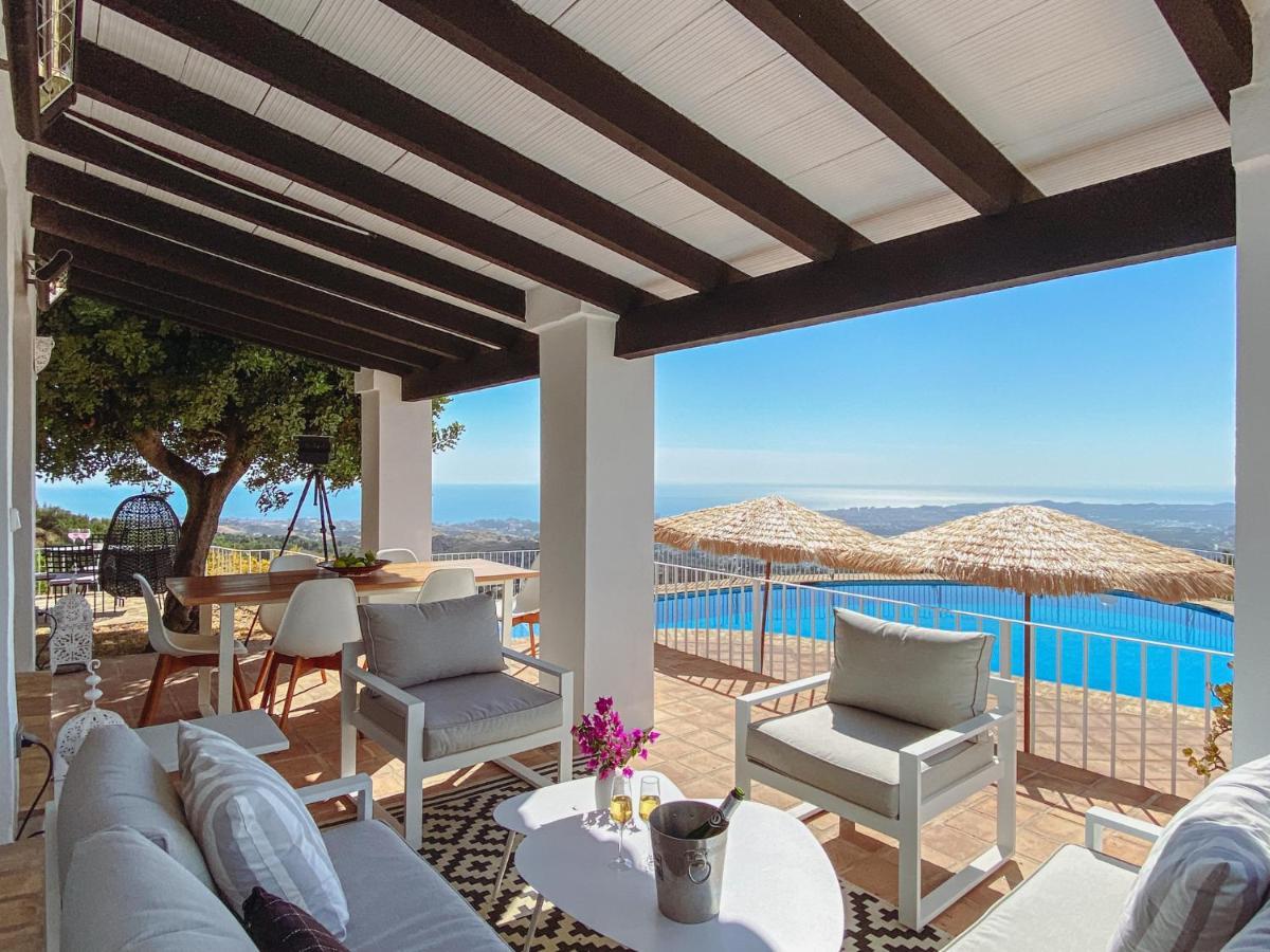 Villa Las Monjas - Astonishing Panoramic Sea View Mijas Exterior foto